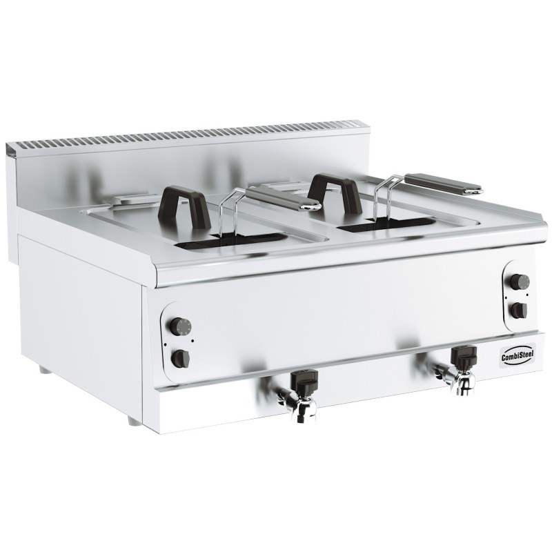 BASE 600 FRITEUSE A GAZ. 2X8L  **ATTENTION, LARGEUR 800MM**