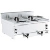 BASE 600 FRITEUSE A GAZ. 2X8L  **ATTENTION, LARGEUR 800MM**