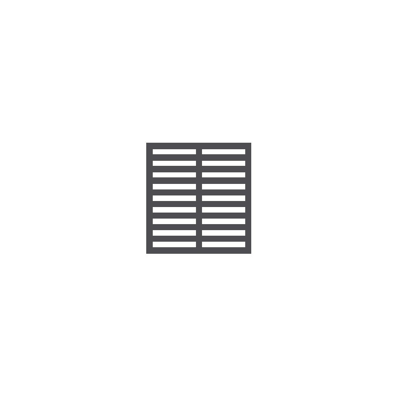 GRILLE GAUCHE/DROIT NOIR POUR 7455.2230-2235-2240-2405-2415-2417