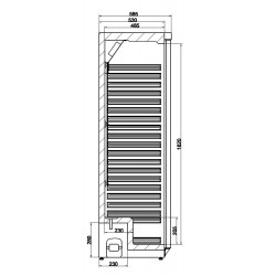 RÉFRIGÉRATEUR EN ACIER INOX 1 PORTE