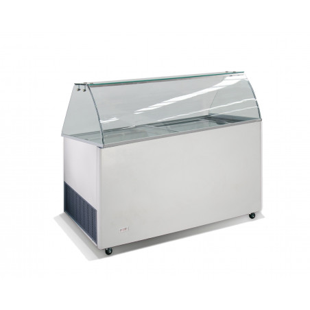 VITRINE À CREME GLACÉE JAVA 143cm 10 bacs