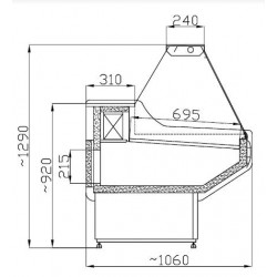 VITRINE RÉFRIGÉRÉE OWEN 2.5  *TRANSPORT SUR DEMANDE*