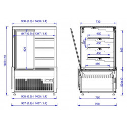 VITRINE RÉFRIGÉRÉE NERO 1.0