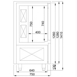 REFROIDISSEUR À VENTILATION 7x 1/1GN