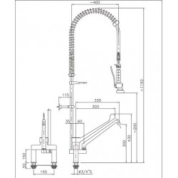 PRÉ DOUCHE DE RINÇAGE