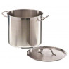 CASSEROLE EN ACIER INOXYDABLE + COUVERCLE ø24 6,3L