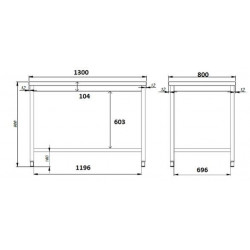 800 PLAN DE TRAVAIL ESSOUS OUVERT 1300