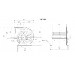 VENTILATEUR CAISSON 7/7/1400