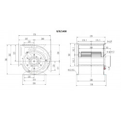 VENTILATEUR CAISSON 9/9/1400