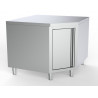 PLAN DE TRAVAIL ANGLE AVEC PORTE 1000/1000 POUR 600MM TABLES