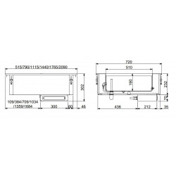 DROP-IN BAIN-MARIE 2/1 - REMPLISSAGE D’EAU AUTOMATIQUE