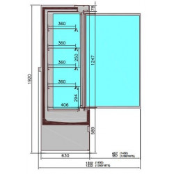 WANDKOELING JAMIE 2 DEURS 1.5