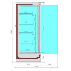 CHAMBRE FROIDE MURALE JAX 2.6 - REMOTE  *TRANSPORT SUR DEMANDE*