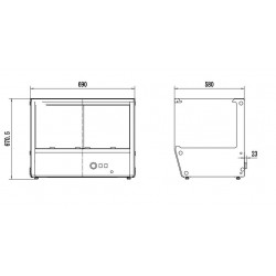 VITRINE CHAUFFANTE 174L