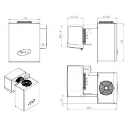 UNITÉ DE RÉFROIDISSEMENT TYPE NEGATIF 6,6-9 M3