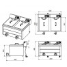 FRITEUSE POSABLE ÉLECTRIQUE 2X8L 2X3KW