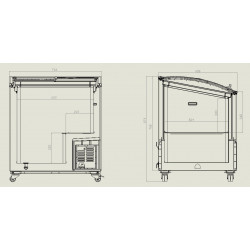 CONGÉLATEUR ICE 198 L / 77cm