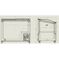 CONGÉLATEUR ICE 297L / 104cm