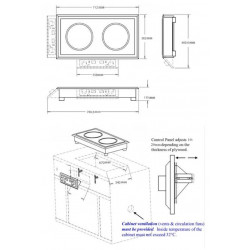 DROP-IN CUISINIÈRE À INDUCTION 2 ZONES