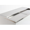 CONSERVATEUR DE BOUTEILLES BLANC COUVERCLE EN INOX 137L