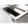 CONSERVATEUR DE BOUTEILLES BLANC COUVERCLE EN INOX 137L