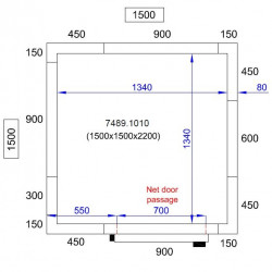 CHAMBRE FROIDE POSITIVE/NEGATIVE 2200 HAUTEUR