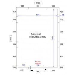 CHAMBRE FROIDE POSITIVE/NEGATIVE 2100X3000X2200  *TRANSPORT SUR DEMANDE*