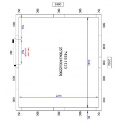 CHAMBRE FROIDE POSITIVE/NEGATIVE 2700X2400X2200  *TRANSPORT SUR DEMANDE*